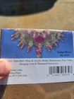 Mary Maxim Design Works 6079 Satin Ball Stunning Sequin Bead Xmas Ornament Kit