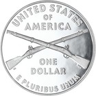 2012 W Infantry Soldier Proof Commemorative 90  Silver Dollar Coin
