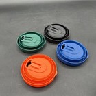 4 - Tervis Tumbler 16 Oz Travel Mug Lids - Green Black Blue Orange