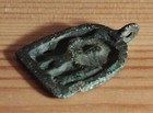 Authentic Medieval Exorcist s Icon  St  Nikita Besogon Smites A Demon  Wearable