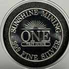 1989 Sunshine Silver Eagle Rare Vintage Coin 1 Troy Oz  999 Fine Round Medal 999