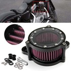 Air Cleaner Intake Filter Kit For Harley Sportster Iron Xl 883 1200 72 48 88-up