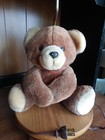 Vintage 80   s Adi Brown Teddy Bear Nursery Table Lamp Plush Musical Animal 