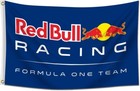 Bull Red Racing Flag Banner For Fans 3x5ft  Car Logo Show Garage Decor New