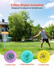 Vevor Disc Golf Set With Putter Mid-range And Driver Discs 3 Pack For Beginners