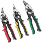 3 Pcs Aviation Tin Snips For Cutting Metal Sheet  Heavy-duty Cr-v Metal Shear   