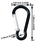 100pcs Aluminum Carabiner Spring Clip Hook Keychain Buckle Pack Bulk For Camp   