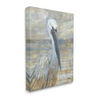 Usa Artist Paul Brent -  coastal Pelican Bird Abstract Portrait   Canvas Art    