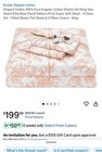 Elegant Cotton 4 Piece Full Sheet Set New Retail Price Is  189