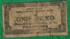 Ww-ii Philippines 1 Peso Emergency Currency Commonwealth Guerrilla B