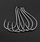1000 6 0 7384 2x Strong Offset Sport Circle Fishing Hooks Black Octopus Fish