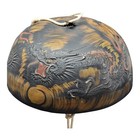 Antique Japanese Bells 5 Tier  Bronze Hand Painted Dragon Asian Temple Bell Gong