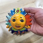 Mexican Talavera Pottery Mini Sunshine Sun Face Wall Art 4  Folk Art