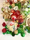 Christmas Magic Bead Mix - Glass  Lampwork  Boho  Charms  Gemstone
