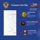100 Coin Shield 2x2 Coin Flips Assorted Sizes Mylar Cardboard Holders Pvc Free