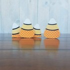 Halloween Craft Decor - Diy Wood Candy Corn 4pc Set