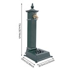Retro Decoration Garden Cast Iron Water Column With Faucet Outdoor Freestanding