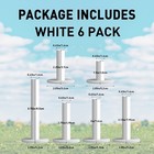 Golf Rubber Tees In Different Sizes 1 5 2 25 2 75 3 3 15 3 75 Value 6 Pack