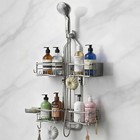 Shower Caddy Shelf Bathroom Corner Bath Rack Storage Holder Organizer