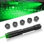 Aluminum Adjustable Focus 520nm Green Handheld Flashlight Visible Beam Us