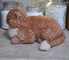 Vtg  1985 Avanti Applause Plush Sleeping Orange Tabby Cat  Korea
