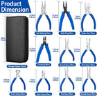 Jewelry Pliers Set Of 10 Steel Craft Wire Wrapping Bending Jewelry Making Tool