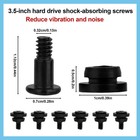 Hard Disk Drive Mounting Screws Kit  20pcs 6 -32 Pc 6 -32  Black