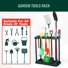 Garage Tool Rack Broom Mop Holder Garden Lawn Utility Storage Stand Organizer