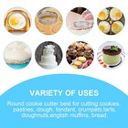 Doughnut Hole Cookie Cutter Set 12 Pcs Baking Round Biscuit Cutters Kitchen