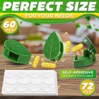 Plant Wall Clips - 60pcs Money For With 72pcs Leaf 