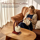 Yarn Holder Spinner For Crocheting And Knitting  Wooden Yarn Winder With Magneti