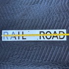 Rail Road Metal Sign 18x3 Industrial Railroad Decor Vintage Style Preowned
