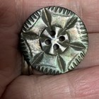 Lot Of 12 Vintage Approx 1-1 8 carved Mop Mother Of Pearl Shell Buttons Cut