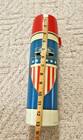 Vtg 1975 Thermos King Seeley Usa Flag Shield Bottle Cup Red White Blue   Stopper