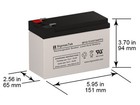 Rbc2 - Apc Ups For Apc 300 Bk400 Bk280 Bp280 New Replacement Battery 12v 7amph