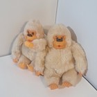 Vintage 2 Russ Baby Gonga Stuffed Plush 1978 Cream 7  Gorilla Monkey