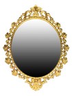 French Antique Gilded Bronze Wall Mirror