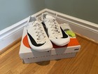 Nike Track   Field Spike Shoes White Zoom Rival Sprint Mens 9 5 Missing 3 Spikes