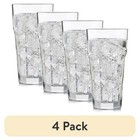 Gibraltar Iced Tea Glasses Set Of 4 Durable Clear Drinkware Cold Beverages New