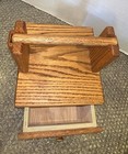 Vintage Wood Sewing Storage Drawer With Removable Spool Thread Holder On Top