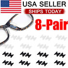 8 Pairs Anti-slip Silicone Stick On Nose Pads For Eyeglasses Sunglasses Glasses
