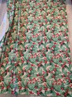 Laura Ashley Christmas Holiday Tablecloth 60 x84  Oblong Green Holly Red Berries