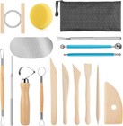 Pottery Tool Kit  17pcs Polymer Clay Tools  Modeling Clay Sculpting Tools Kit   
