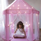 Princess Castle Play Tent With Star Lights For Girls Age 3-7