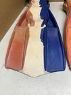 Vintage Aqua Lung 1970s   American Edition Scuba Rocket Fins Red White Blue Rare