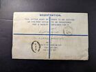 1938 Registered Letter Palestine Cover Jerusalem To Brook Creek England