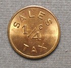 D252 Illinois Provisional Tax Token  Keithsburg  Illinois  C  Of C   1 4c  Brass