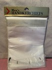 Vintage Nos 8 Pack Men s White Handkerchiefs 100  Cotton In Original Packaging