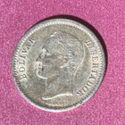         Venezuela  1 4 Bolivar  1944  Y-20 0 835 Silver Coin