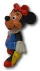 Vintage Disney Bully Minnie Mouse W Umbrella Figurine Set Pvc West Germany 1987